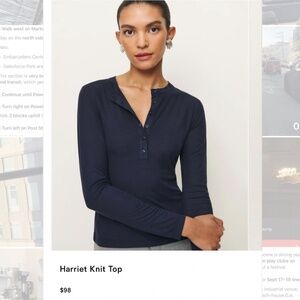 Reformation Harriet Knit Top